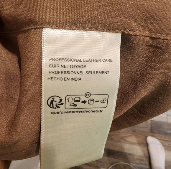 We The Free Suzy Suede Jacket, Camel, 100% leather suede, size XL, NWOT - Picture 9 of 10